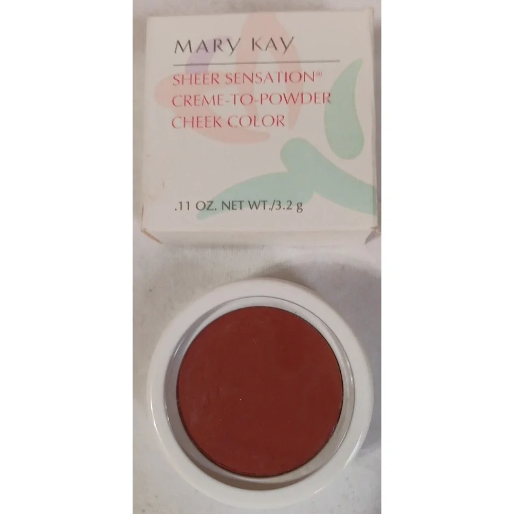 Mary Kay Sheer Sensation Creme-To-Powder Cheek Color Melrose Mauve .11 Oz NOS‎